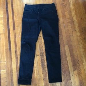 Uniqlo Skinny Mid Rise Black Jeans